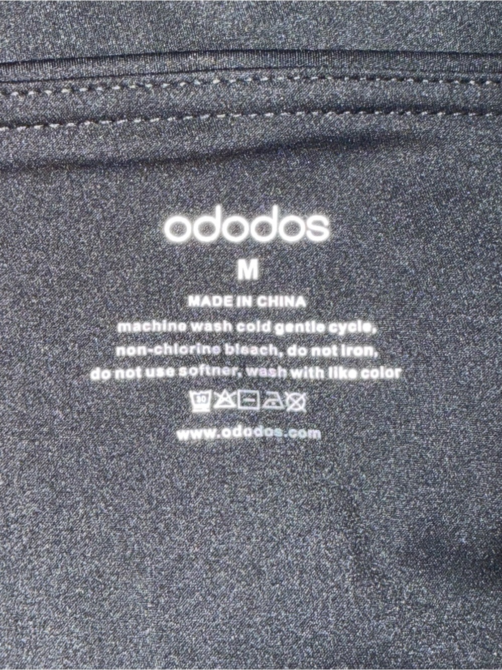Ododos Black Athletic Skort with Clean Waistband - Picture 7 of 8